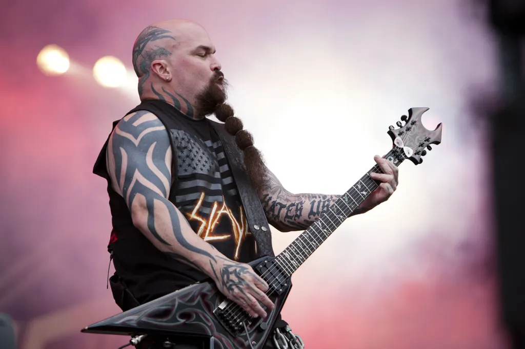 Kerry King of Slayer performing at Sonisphere 2011